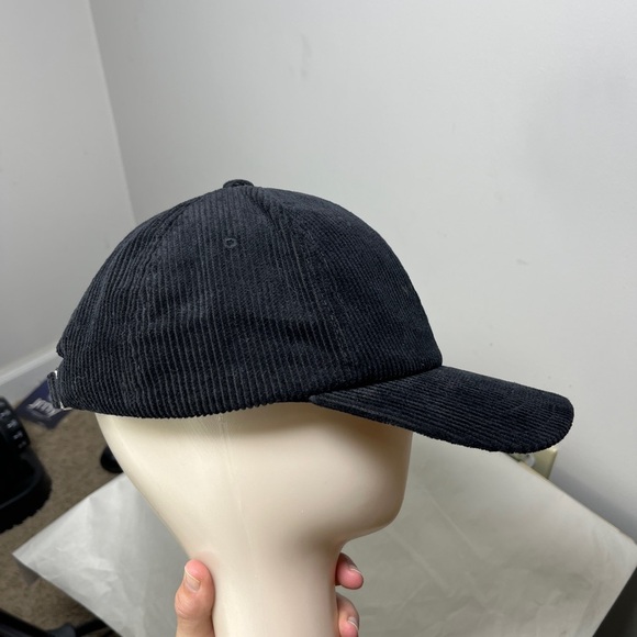 Varley Camfield Black Corduroy Baseball Cap One Size adjusting Anthropologie - Picture 6 of 11